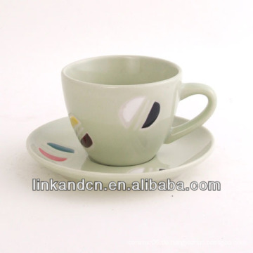 KC-03005new fancy Teetasse mit Untertasse, hochwertiger Kaffeetassebecher